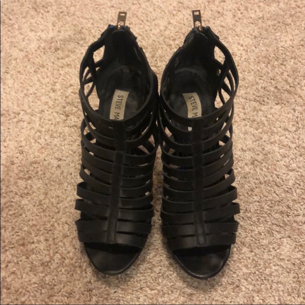 Steve Madden Strappy Peep Toe Heels